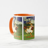 ヴィンテージラベルアートボクシングラビットアップnアトムニンツ マグカップ (正面左)