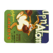 ヴィンテージラベルアートボクシングラビットアップnアトムニンツ マグネット (横)