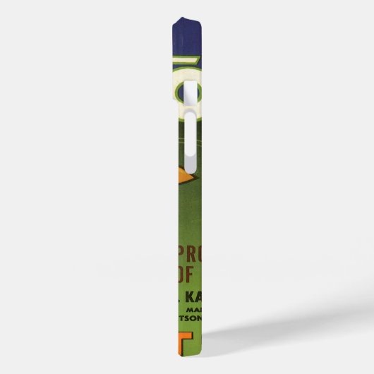 ヴィンテージラベルアートボクシングラビットアップnアトムニンツ Case-Mate iPhoneケース (裏面 / 左)