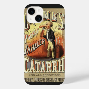 ヴィンテージラベルアート、クラムのポケット用喘息吸入器 Case-Mate iPhone 14ケース