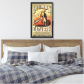 ヴィンテージラベルアート、クラムズポケットぜんそく吸入器 キャンバスプリント (インサイチュ (寝室))