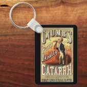 ヴィンテージラベルアート、クラムズポケットぜんそく吸入器 キーホルダー (正面)