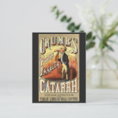 ヴィンテージラベルアート、クラムズポケットぜんそく吸入器 ポストカード (スタンド正面)
