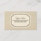 ヴィンテージラベル古い紙テクスチャパーソナル 名刺 (正面)