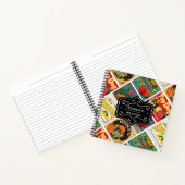 ヴィンテージラベル模様パーソナライズされたレシピ ノートブック (内部)