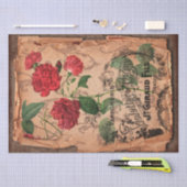 ヴィンテージラベル&イラストシャビーシック 薄葉紙 (クラフト)