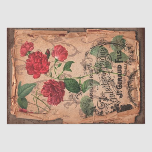 ヴィンテージラベル&イラストシャビーシック 薄葉紙 (正面)