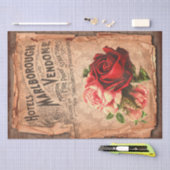 ヴィンテージラベル&イラストシャビーシック 薄葉紙 (クラフト)