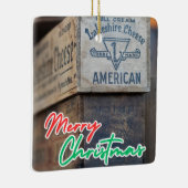 ヴィンテージラベル セラミックオーナメント (右)