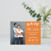 ヴィンテージラベル | セーブ・ザ・デート案内 案内ポストカード (スタンド正面)