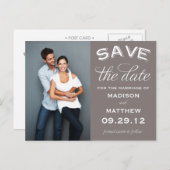 ヴィンテージラベル | セーブ・ザ・デート案内 案内ポストカード (正面/裏面)