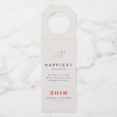 ヴィンテージラベル ホリデーボトルハングタグ ボトルネックタグ (正面)