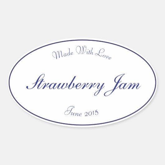 ヴィンテージラベル 楕円形シール (正面)