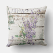 ヴィンテージラベンダーコットン装飾用クッション20インチx 20インチ クッション (裏面)