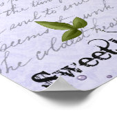 ヴィンテージラベンダーコラージポスター ポスター (角)