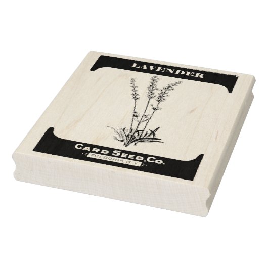 ヴィンテージラベンダーシードパケットラバーアートスタンプ ラバースタンプ (スタンプ)