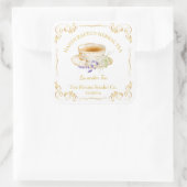 ヴィンテージラベンダーティースクエアラベル スクエアシール (バッグ)