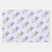 ヴィンテージラベンダーパターン ラッピングペーパーシート (正面2)