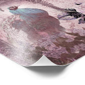 ヴィンテージラベンダーピビクトリアンアコック フォトプリント            (角)