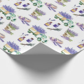 ヴィンテージラベンダーフィールズオブプロヴァンス ラッピングペーパー (角)