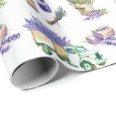 ヴィンテージラベンダーフィールズオブプロヴァンス ラッピングペーパー (ロールコーナー)