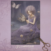 ヴィンテージラベンダーフェアリーお洒落ガーデン、デクページ 薄葉紙