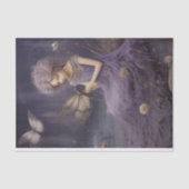 ヴィンテージラベンダーフェアリーお洒落ガーデン、デクページ 薄葉紙 (正面)