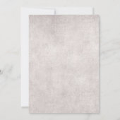 ヴィンテージラベンダーフローラバタフライベビーシャワー 招待状 (裏面)