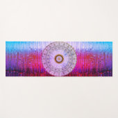 ヴィンテージラベンダー曼荼羅 ヨガマット (正面(横))