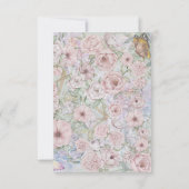 ヴィンテージラベンダー牡丹サンキューカード サンキューカード (裏面)