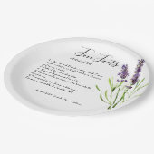 ヴィンテージラベンダー – おもしろい情報 ペーパープレート (アングル)