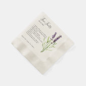 ヴィンテージラベンダー – おもしろい情報 縁ありカクテルナプキン (角)
