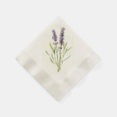 ヴィンテージラベンダー 縁ありカクテルナプキン (角)