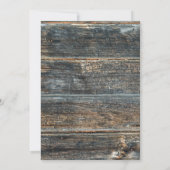 ヴィンテージラベ素朴ンダーウッドブライダルシャワー 招待状 (裏面)