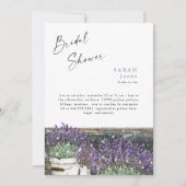ヴィンテージラベ素朴ンダーウッドライトブライダルシャワー 招待状 (正面)