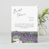 ヴィンテージラベ素朴ンダーウッドライトブライダルシャワー 招待状 (スタンド正面)