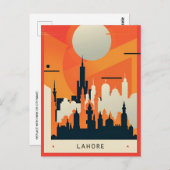 ヴィンテージラホールパキスタンバドシャイ旅行水の色 ポストカード (正面/裏面)