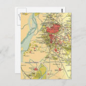 ヴィンテージラホール地図はがき ポストカード (正面/裏面)