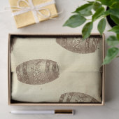 ヴィンテージラムバレルオンクリームデコパージュ 薄葉紙 (ギフト)