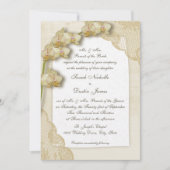 ヴィンテージランとレース結婚ズ 招待状 (正面)