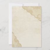 ヴィンテージランとレース結婚ズ 招待状 (裏面)