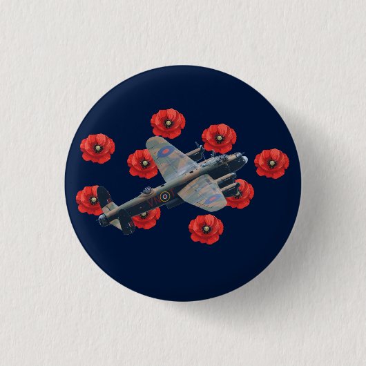 ヴィンテージランカスター 缶バッジ (正面)