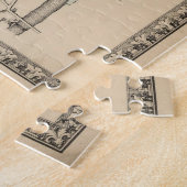 ヴィンテージランカスターPAの地図(1864) ジグソーパズル (側面)