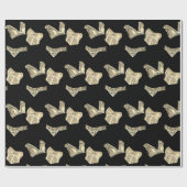 ヴィンテージランジェリーブライダルシャワー ラッピングペーパー (フラット)