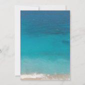 ヴィンテージランタンエレガントリーフビーチ結婚式 招待状 (裏面)