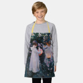 ヴィンテージランタンガールズボーイズキッズアーティスト画家 エプロン (着用した状態)