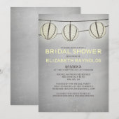 ヴィンテージランタンブライダルシャワー招待状 招待状 (正面/裏面)