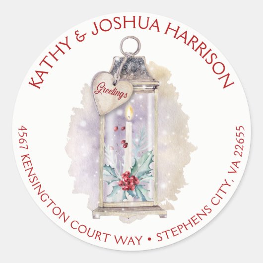 ヴィンテージランタンホリー離れズベリーアドレス | ラウンドシール (正面)