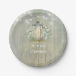 ヴィンテージランタンライトフローラ ペーパープレート