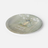 ヴィンテージランタンライトフローラ ペーパープレート (アングル)